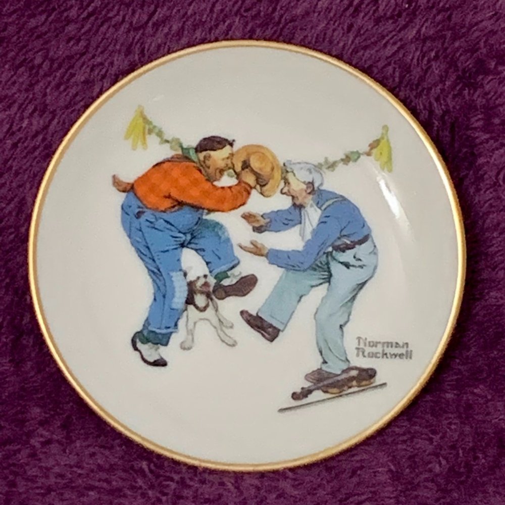523 Fancy Footwork - Norman Rockwell Four Seasons Miniature Plate Collection